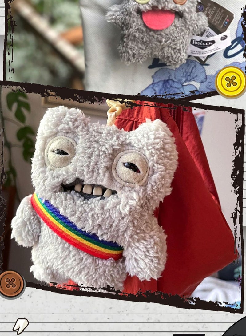 Cute Funny Ugly Monster Doll, Cute Monster Doll With Big Teeth, Collectible Plush Toys, Ugly Cute Monster Plush Doll(Blue Wide Eyes Monster) - Image 5